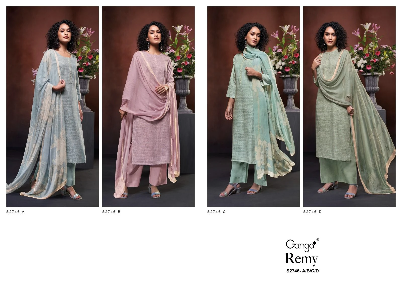 Ganga Remy 2746 Premium Woven Cotton Wholesale Fancy Salwar Suit Catalog